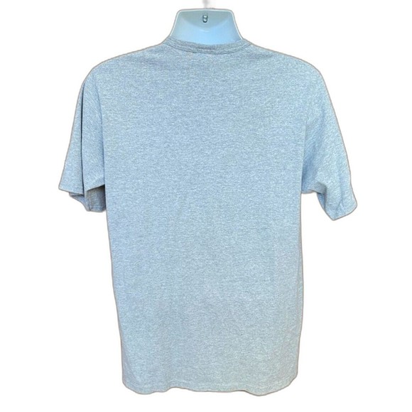 Champion Men's Vintage 90s Script Spell Out Logo Gray T-shirt Size Large - Picture 2 of 5